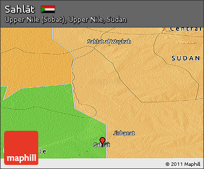Political Panoramic Map of Sahlāt