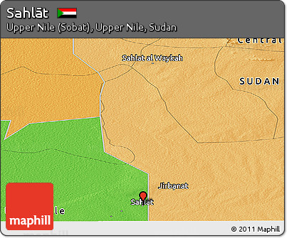 Political Panoramic Map of Sahlāt