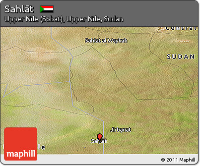 Satellite Panoramic Map of Sahlāt