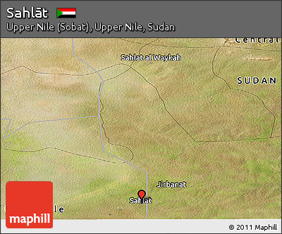 Satellite Panoramic Map of Sahlāt