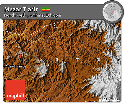 Physical Map of Mezar T'afīr
