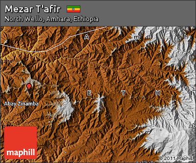 Physical Map of Mezar T'afīr