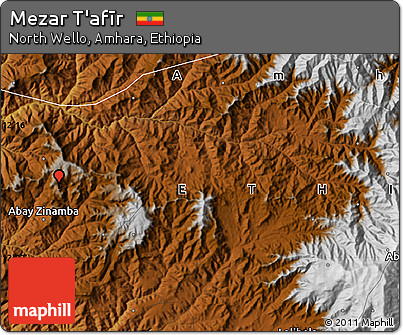 Physical Map of Mezar T'afīr