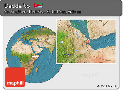 Satellite Location Map of Dadda`to