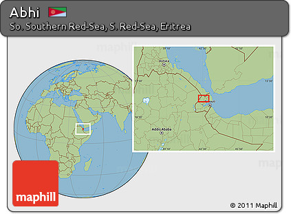Savanna Style Location Map of Abhi