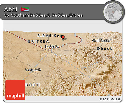 Satellite Panoramic Map of Abhi