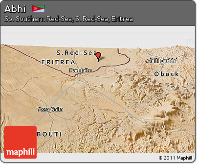 Satellite Panoramic Map of Abhi