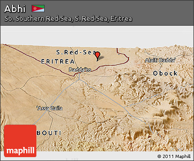 Satellite Panoramic Map of Abhi