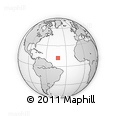 Outline Map of the Area around 12° 11' 54" N, 42° 25' 29" W, rectangular outline
