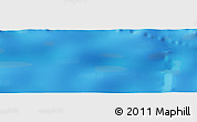 Shaded Relief Panoramic Map of the area around 12° 11' 54" N, 45° 49' 30" W