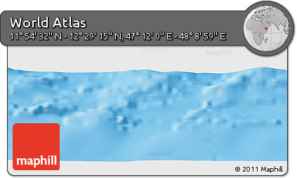 Physical Panoramic Map of the Area around 12° 11' 54" N, 47° 40' 29" E