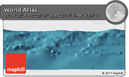 Satellite Panoramic Map of the Area around 12° 11' 54" N, 47° 40' 29" E