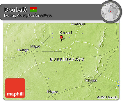 Physical 3D Map of Doubalé