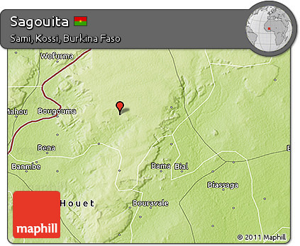 Physical 3D Map of Sagouita