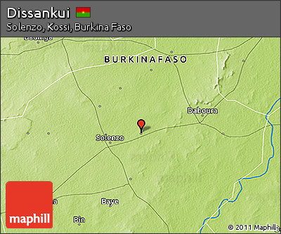 Physical 3D Map of Dissankui