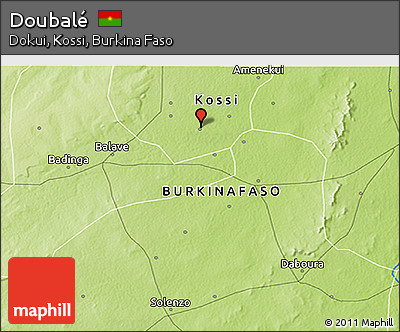 Physical 3D Map of Doubalé