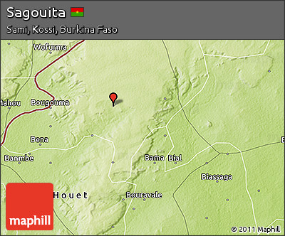 Physical 3D Map of Sagouita