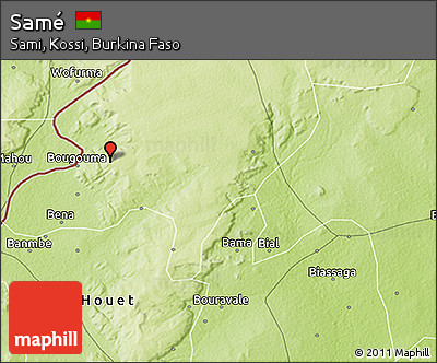 Physical 3D Map of Samé