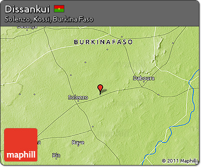 Physical 3D Map of Dissankui