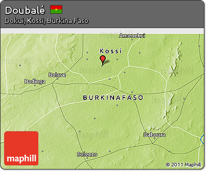 Physical 3D Map of Doubalé