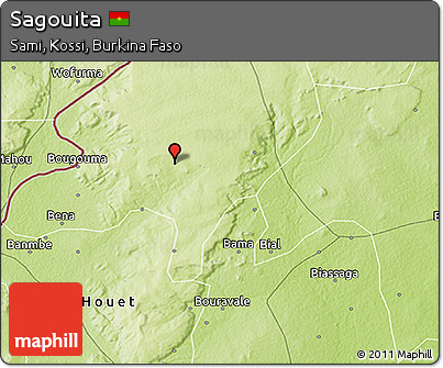 Physical 3D Map of Sagouita