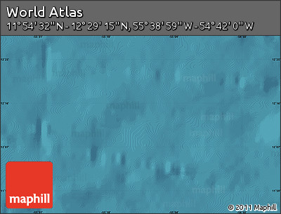 Satellite Map of the Area around 12° 11' 54" N, 55° 10' 29" W