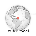 Outline Map of the Area around 12° 11' 54" N, 55° 10' 29" W, rectangular outline