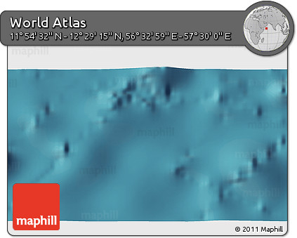 Satellite 3D Map of the Area around 12° 11' 54" N, 57° 1' 29" E