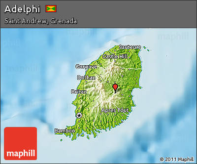Physical 3D Map of Adelphi