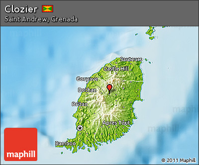 Physical 3D Map of Clozier