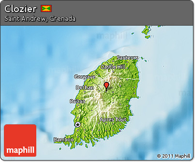 Physical 3D Map of Clozier