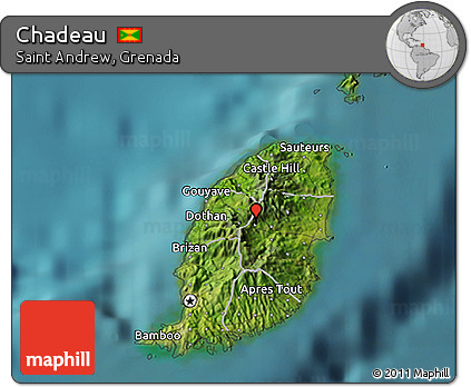 Satellite 3D Map of Chadeau