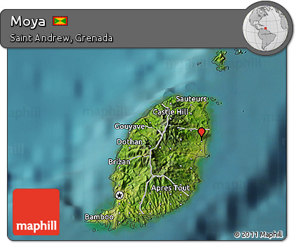 Satellite 3D Map of Moya