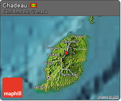 Satellite 3D Map of Chadeau