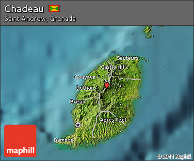 Satellite 3D Map of Chadeau