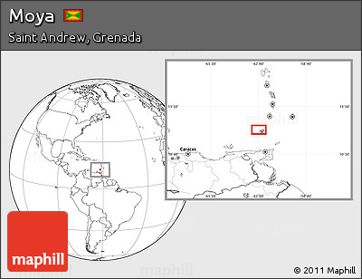 Blank Location Map of Moya