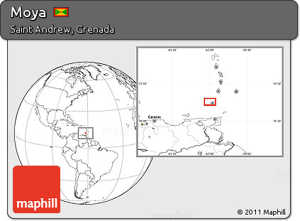 Blank Location Map of Moya