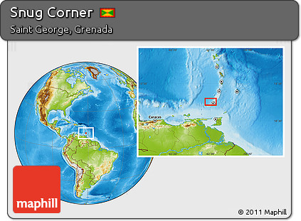 Physical Location Map of Snug Corner