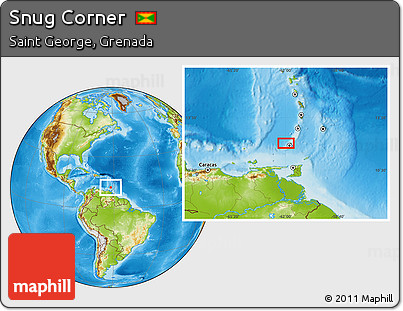 Physical Location Map of Snug Corner