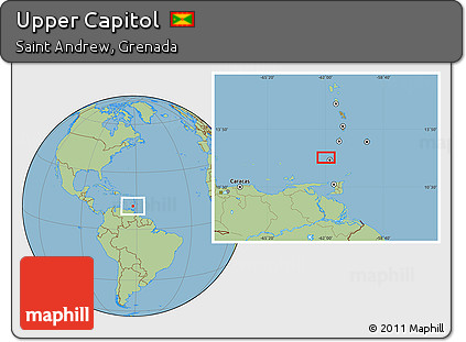 Savanna Style Location Map of Upper Capitol