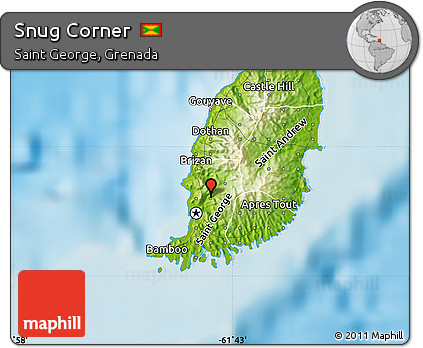 Physical Map of Snug Corner