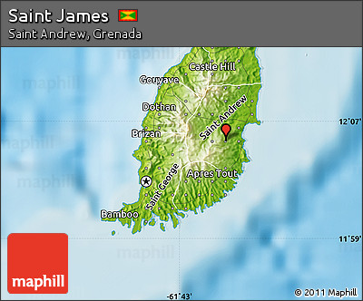 Physical Map of Saint James