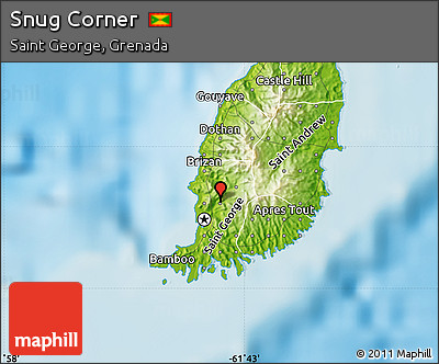 Physical Map of Snug Corner