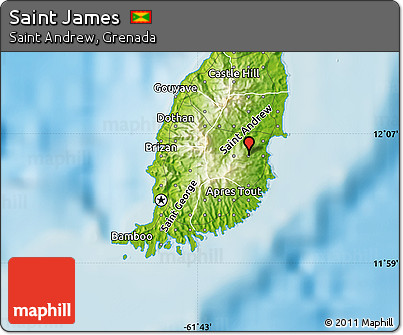Physical Map of Saint James