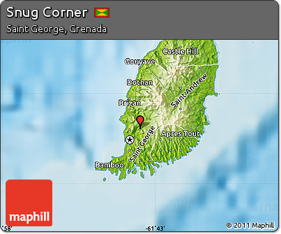 Physical Map of Snug Corner