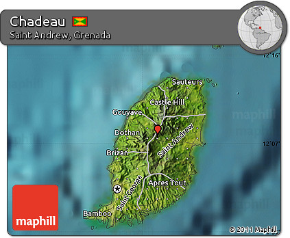 Satellite Map of Chadeau