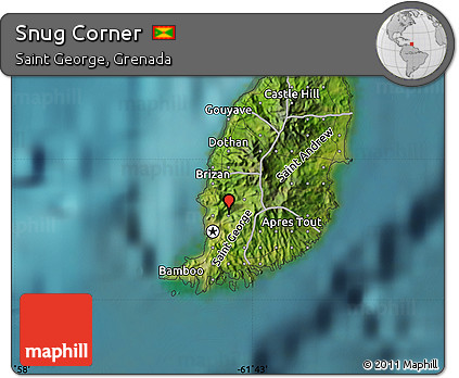 Satellite Map of Snug Corner