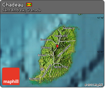 Satellite Map of Chadeau