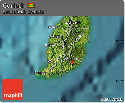 Satellite Map of Corinth
