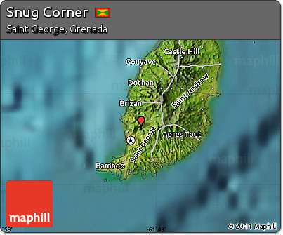 Satellite Map of Snug Corner